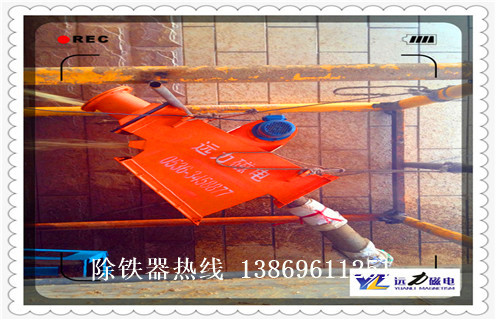 管道自動除鐵器，河南管道式自動除鐵器價格_河南管道式自動除鐵器價格廠家應(yīng)用安裝示意圖型12000高斯_可定制工作原理