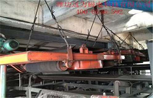 輸送帶除鐵器，廣西輸送帶用除鐵器-磁性礦廣西輸送帶用除鐵器型號(hào)表_磁場(chǎng)強(qiáng)度標(biāo)準(zhǔn)范圍
